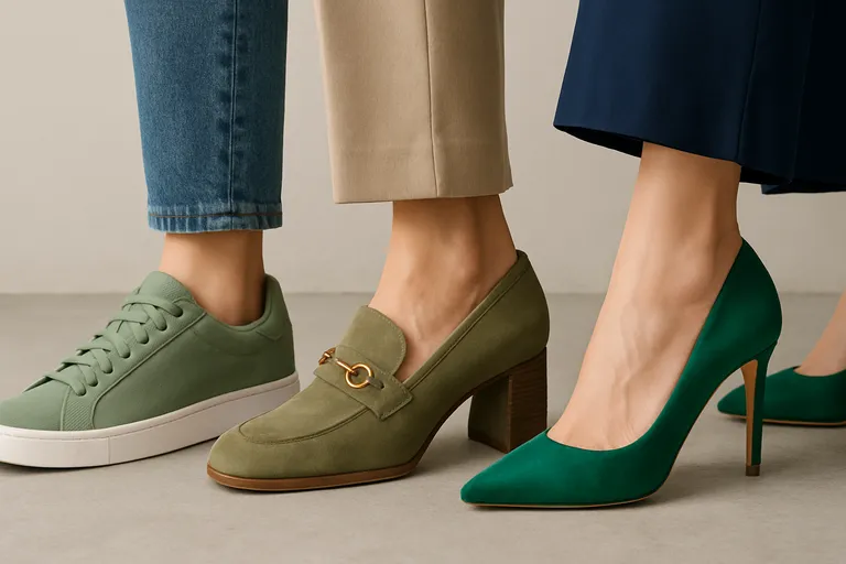 Groene schoenen die je outfit laten sprankelen: zo maak je van elke look een blikvanger