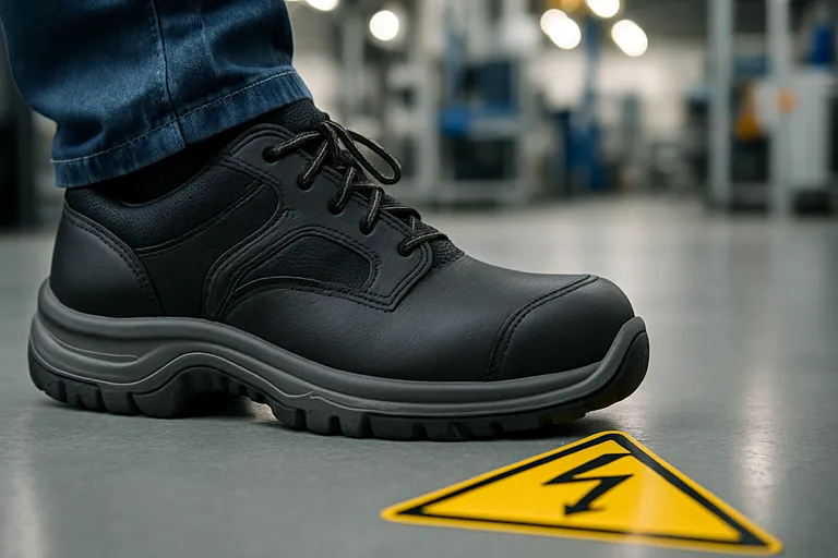 Statisch dissipatieve veiligheidsschoenen voor comfort EN zekerheid op de werkvloer