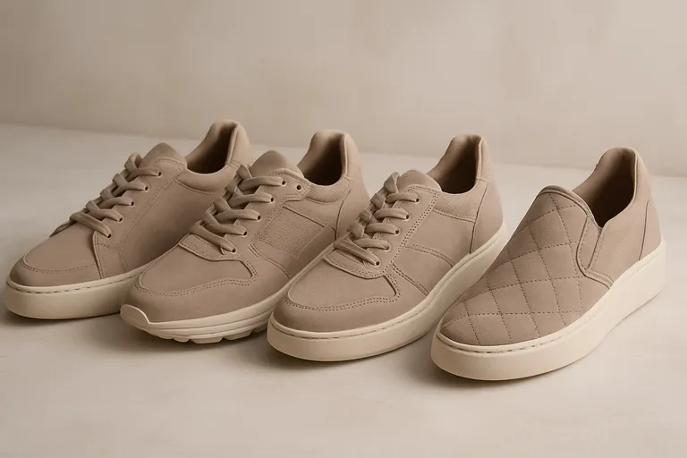 Stijlen en materialen van dames sneakers taupe