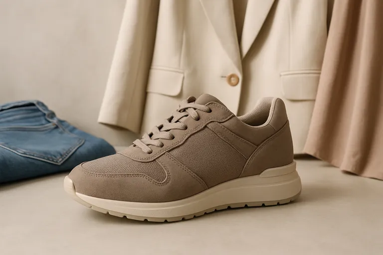 Stijlvol en tijdloos: taupekleurige sneakers voor dames die elke outfit versterken